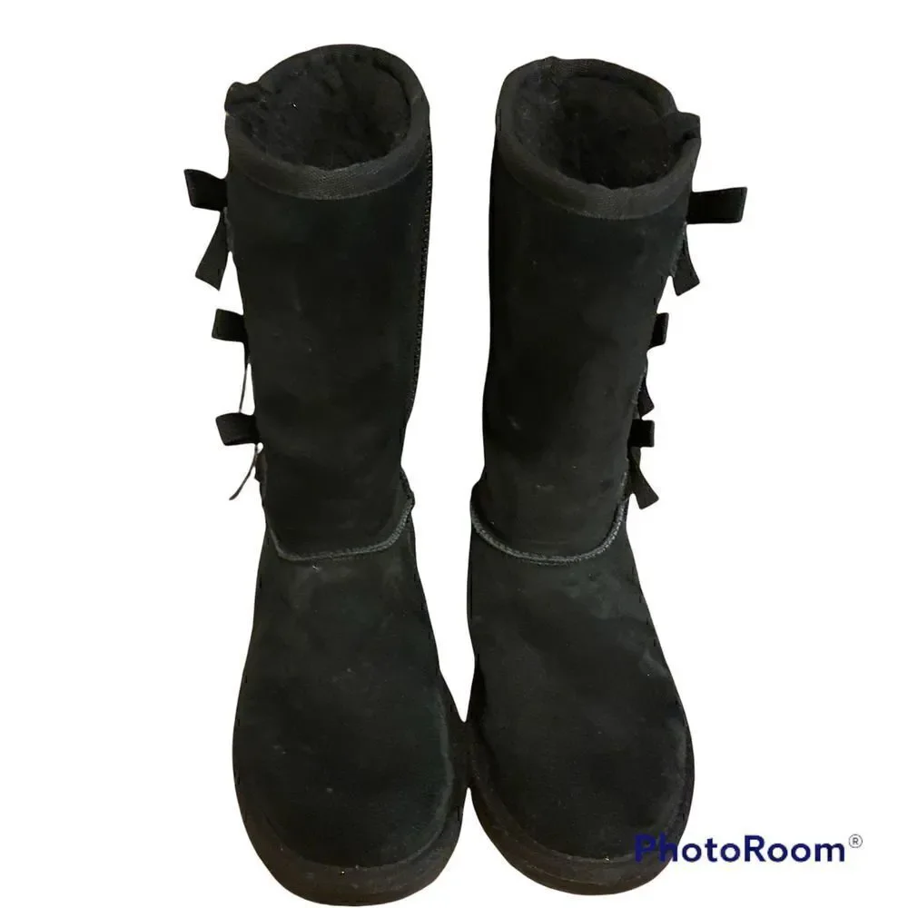 Koolaburra by Ugg Kids Victoria Tall Boot Black Size 2